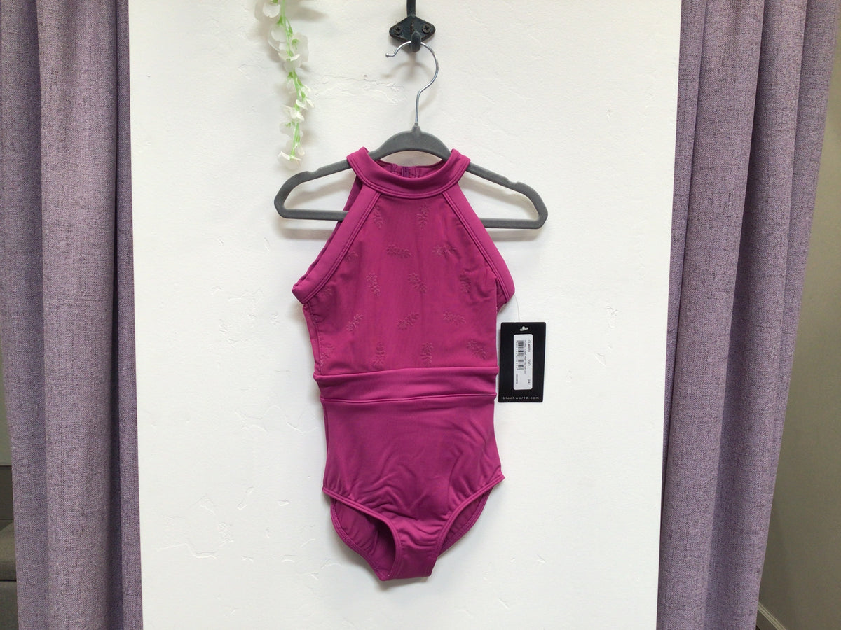 Bloch Floral Flock Print Halter Leotard