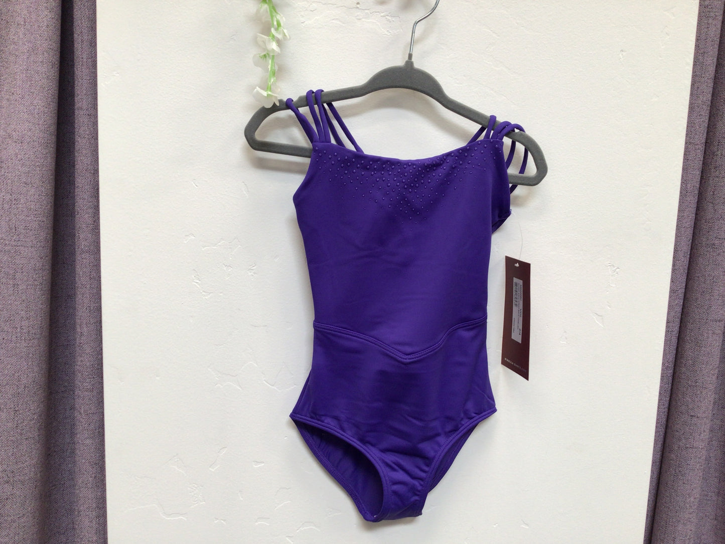 Bloch Strap Back Cami Leotard w/dots C