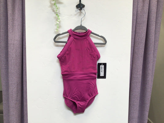 Bloch Floral Flock Print Halter Leotard