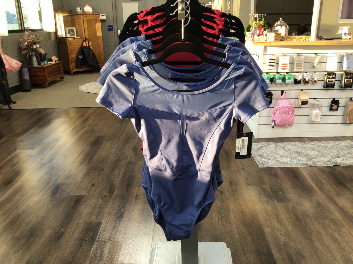 Bloch Cross Back Mesh Cap Sleeve Leotard A