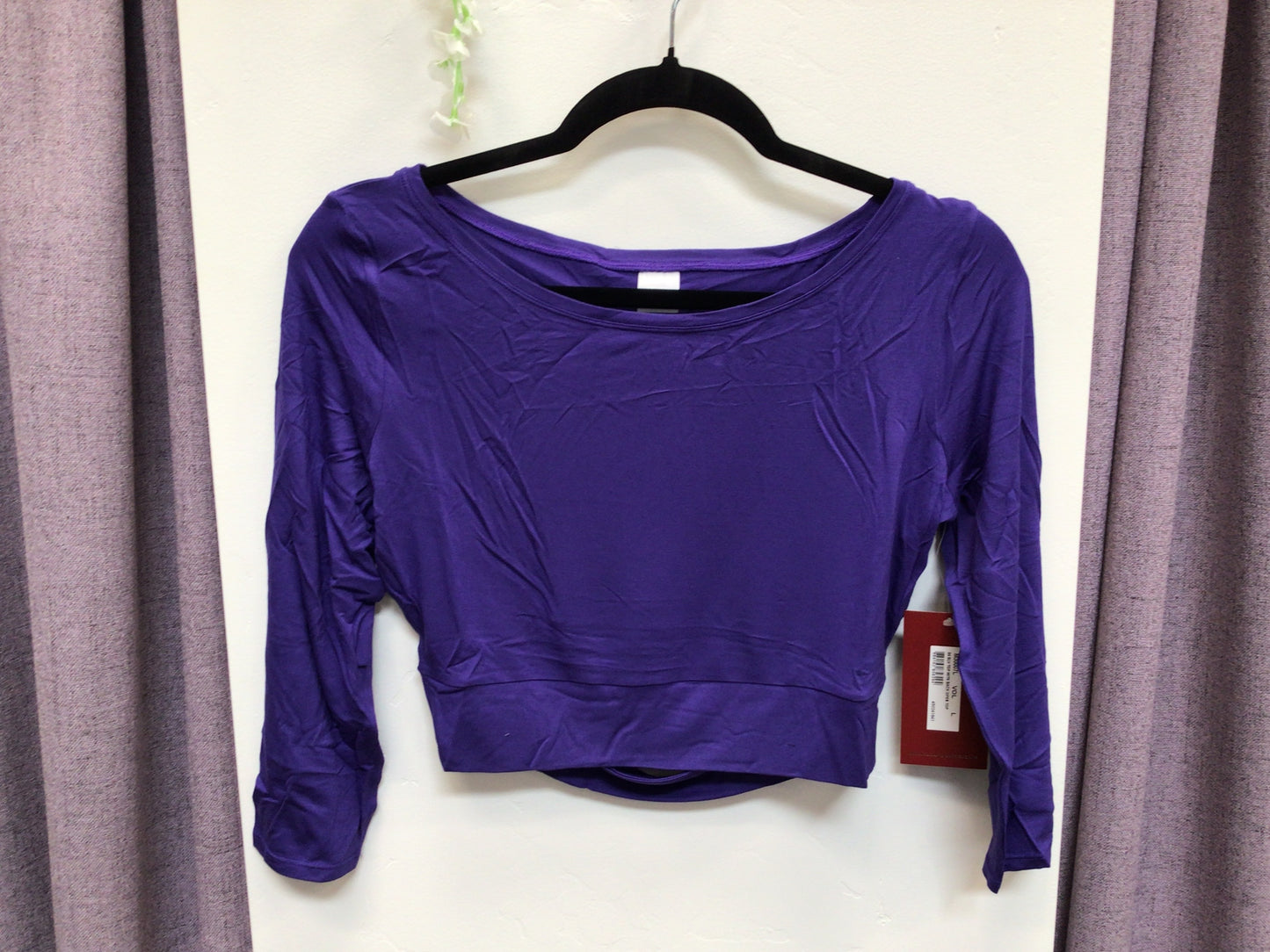 Bloch 3/4 Sleeve Open Back Top